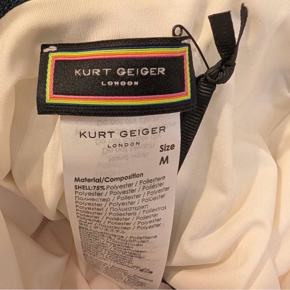 NWT Kurt Geiger halter rainbow shimmer swimsuit- size medium - Picture 4 of 4